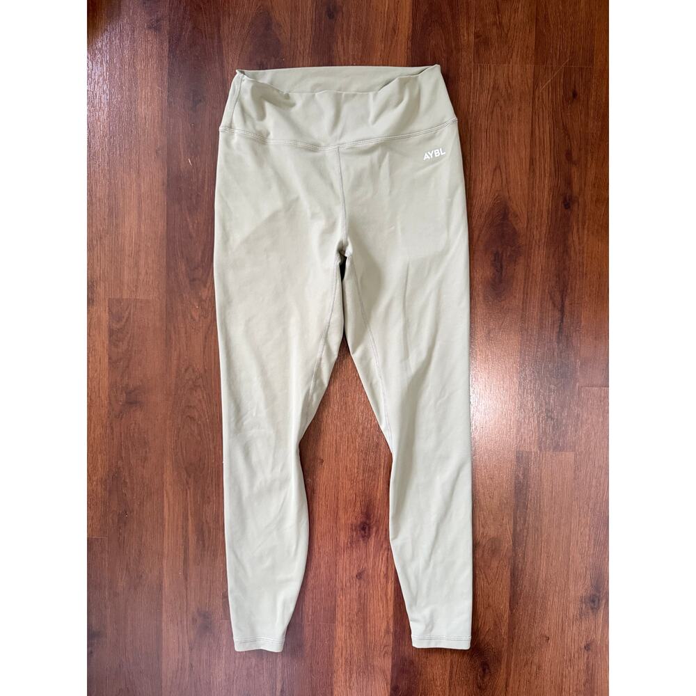 AYBL Full Length Leggings High Rise Ankle Light Green Sz XL Workout Athleisure